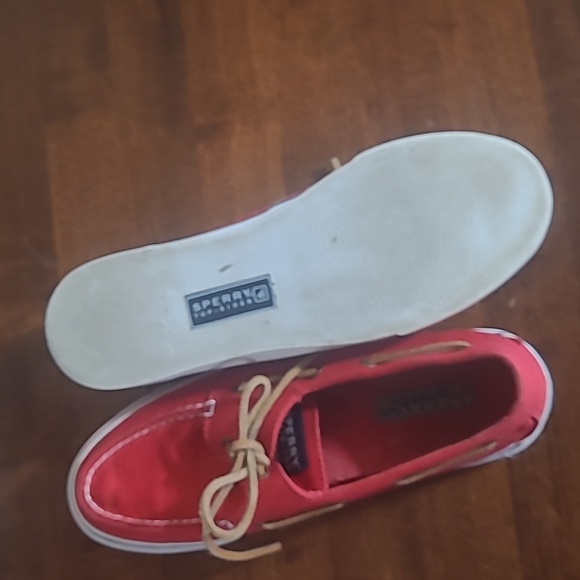 Red canvas Sperry Topsider 7 - Picture 6 of 9
